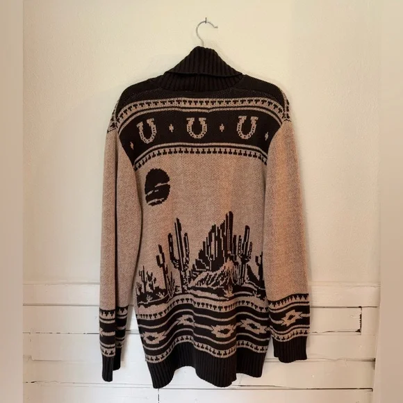 Wrangler Grandpa Western Cardigan Sweater - Picture 5 of 7